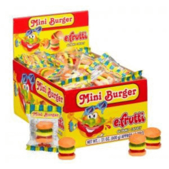 E.FRUTTI MINI BURGER GUMMI  8/60CT