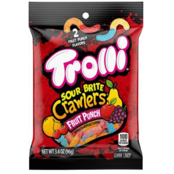 TROLLI SOUR BRITE CRAWL FRUIT PUNCH 12/3.4OZ