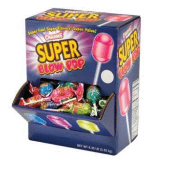 SUPER BLOW POPS DISPLAY 4/100CT