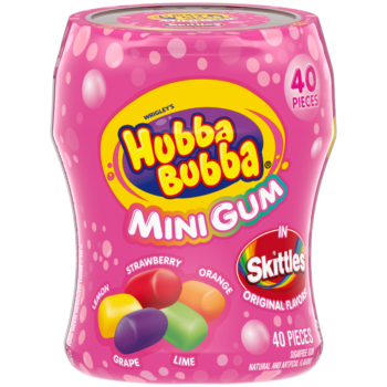 HUBBA BUBBA BOTTLE SKITTLES MINI GUM 4/4CT