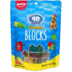 4D GUMMY BLOCKS 7OZ PEG BAG