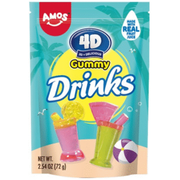 4D GUMMY DRINKS PEG BAG 12/3OZ