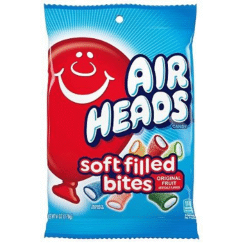 AIRHEAD BITES SOFT FILLED PEG ASSORTED 12/6OZ