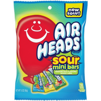 AIRHEADS SOUR MINI BARS PEG 12/3OZ