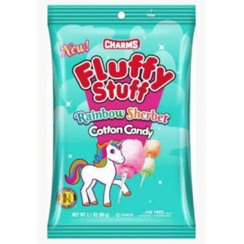 CHARMS FLUFFY STUFF RAINBOW PEG 24/2.1OZ