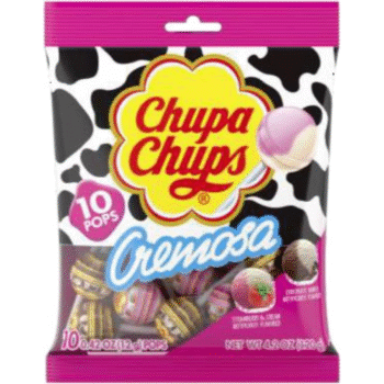 CHUPA CHUPS CREMOSA 10CT PEG 8/4.2OZ