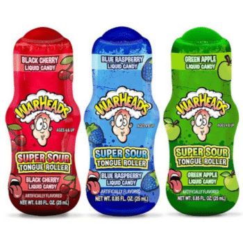 WARHEADS SOUR TONGUE ROLLERS 18/12CT