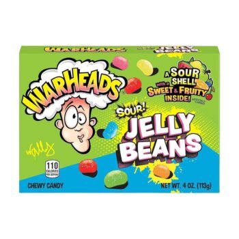 WARHEADS SOUR JELLY BEANS BOX 4OZ