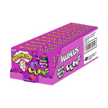 WARHEADS CUBES BERRY 3.5OZ BOX