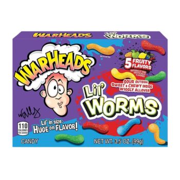 WARHEADS LIL' WORMS BOX 3.5OZ