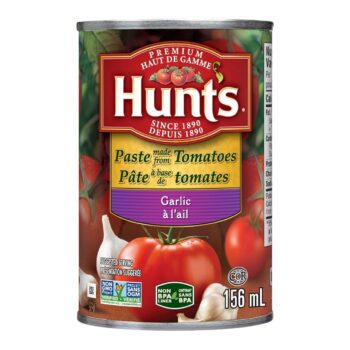 HUNTS Tomato Paste Garlic 12/156ml