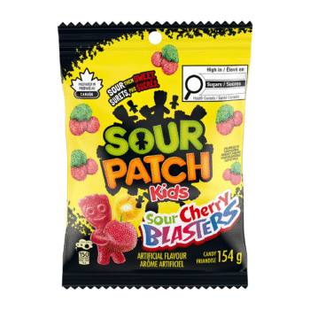 Sour Patch Kids Sour Cherry Blasters Gummy Candy - 154g