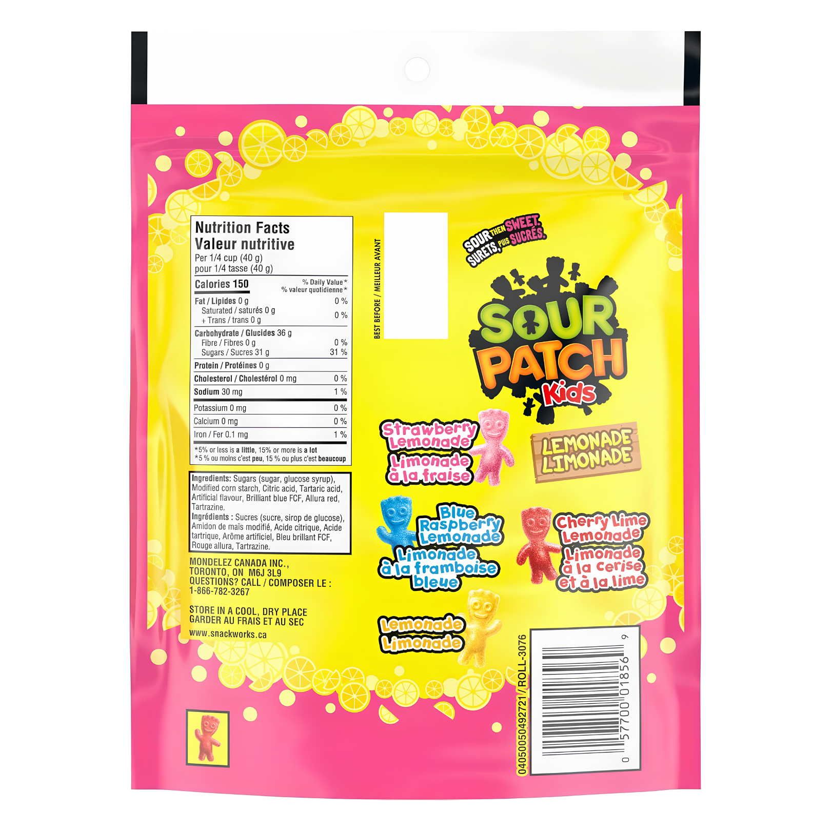 Sour patch lemonade back